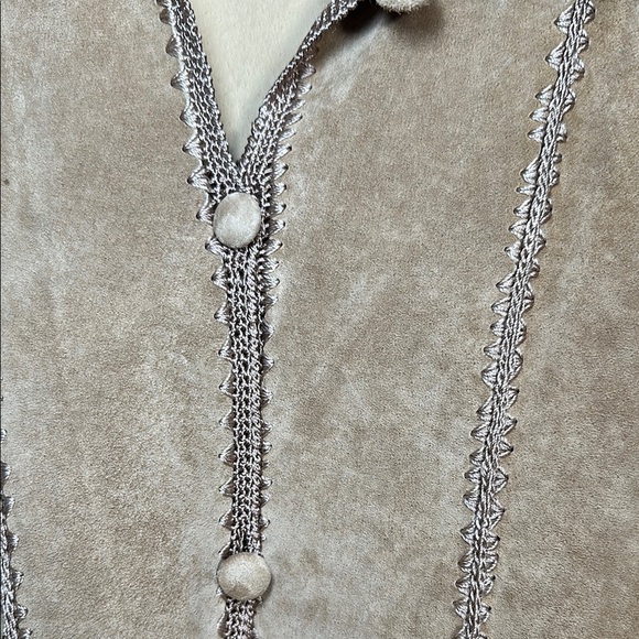 Chicos Tan Leather Women's Jacket M - Picture 5 of 9